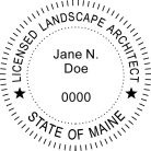 Maine Licensed Landscape Architect Seal
